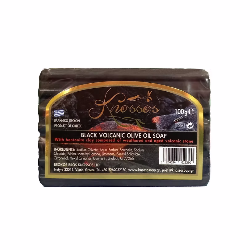 Μαύρο Σαπούνι Ελαιολάδου με Μπετονίτη(Άργιλο)100γρ