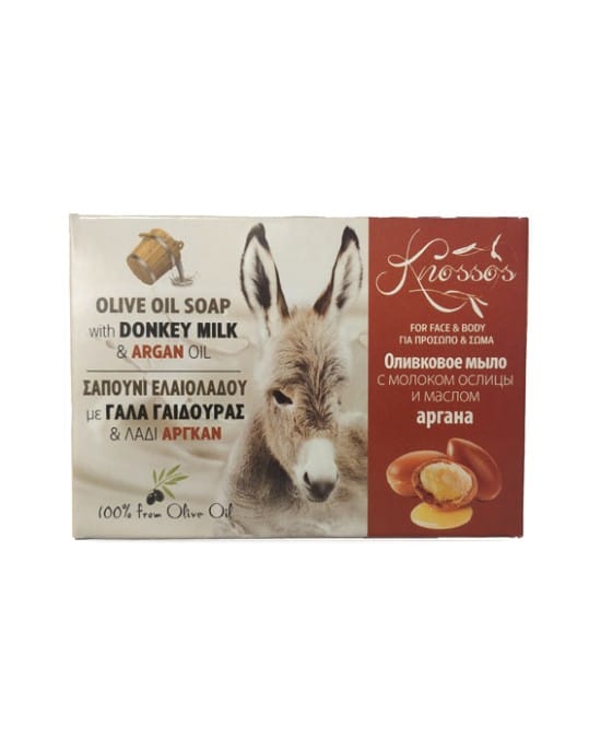 Σαπούνι Ελαιολάδου με Γάλα Γαιδούρας και 'Ελαιο Αργκάν 100γρ