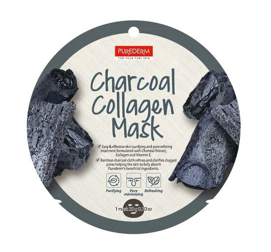 Charcoal-collagen-mask-purederm-1