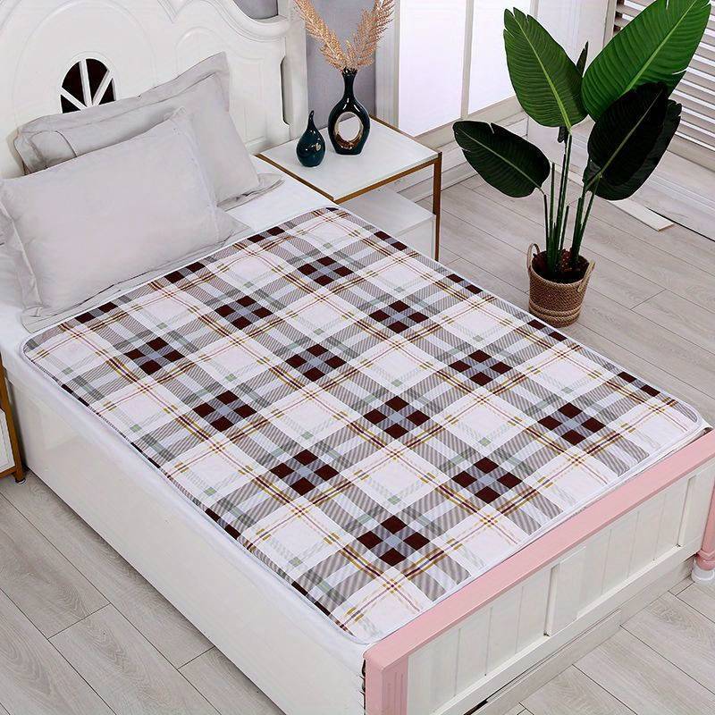 Αδιάβροχο Πλενόμενο Σελτεδάκι 100x150εκ Καφέ Καρό